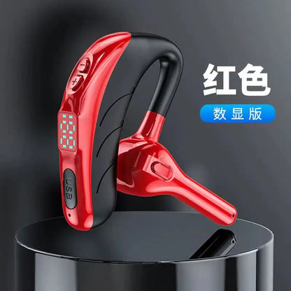 X13 Single Ear Headset with Mic Bluetooth 5.1 Earphone Noise Cancelling Waterproof Earpiece Wireless Handsfree Long Standby Time