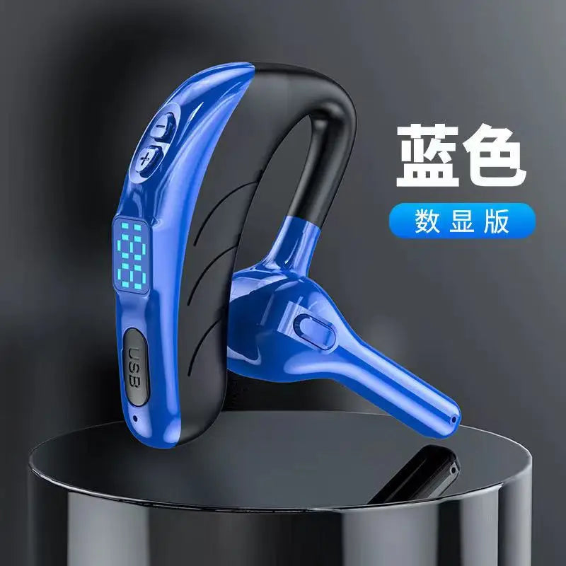 X13 Single Ear Headset with Mic Bluetooth 5.1 Earphone Noise Cancelling Waterproof Earpiece Wireless Handsfree Long Standby Time