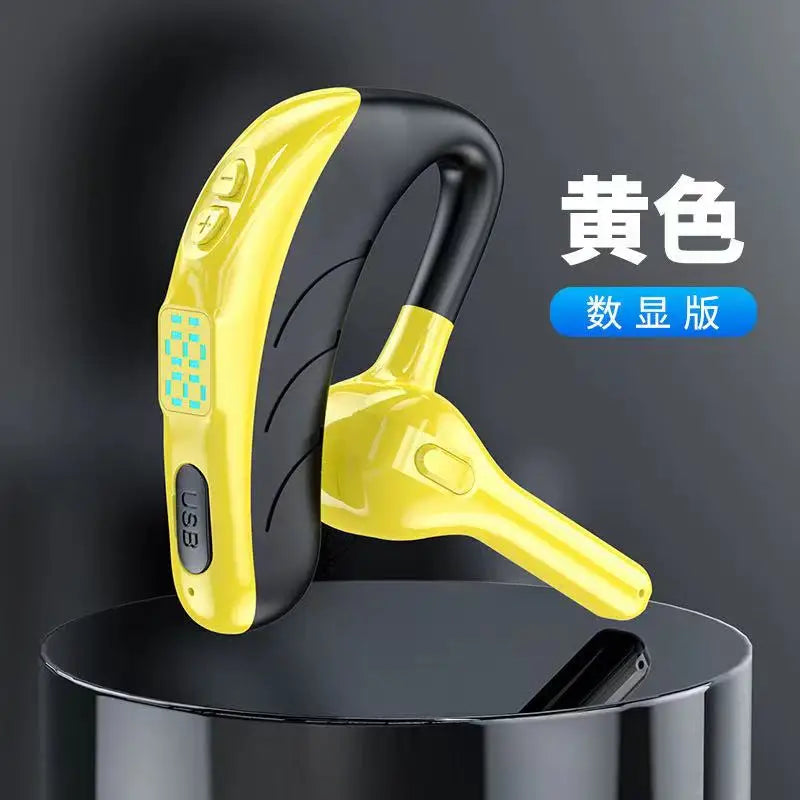 X13 Single Ear Headset with Mic Bluetooth 5.1 Earphone Noise Cancelling Waterproof Earpiece Wireless Handsfree Long Standby Time