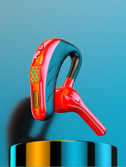 X13 Single Ear Headset with Mic Bluetooth 5.1 Earphone Noise Cancelling Waterproof Earpiece Wireless Handsfree Long Standby Time