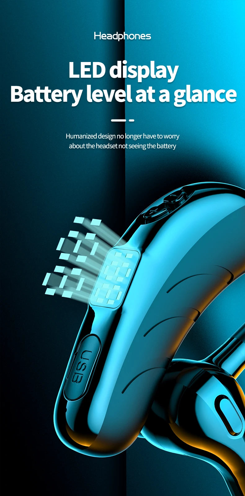 X13 Single Ear Headset with Mic Bluetooth 5.1 Earphone Noise Cancelling Waterproof Earpiece Wireless Handsfree Long Standby Time